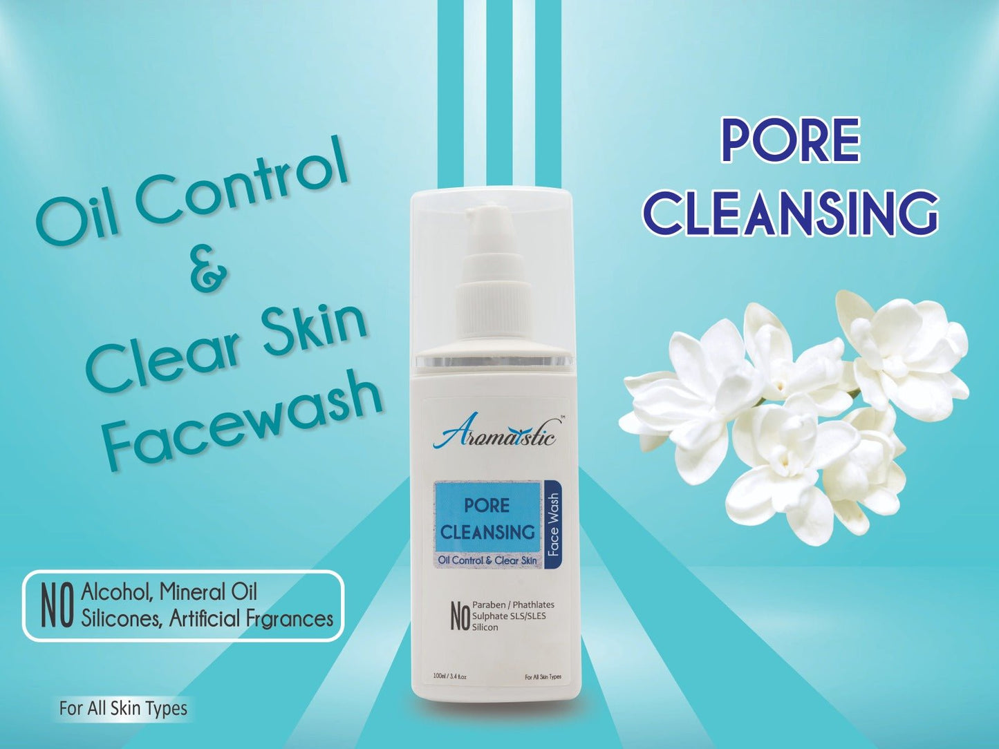 Pore Clensing Facewash Aromaistic Pore Cleansing Face Wash SMD EssentialsAROMAFWPC0100AromaisticFace wash Aromaistic Pore