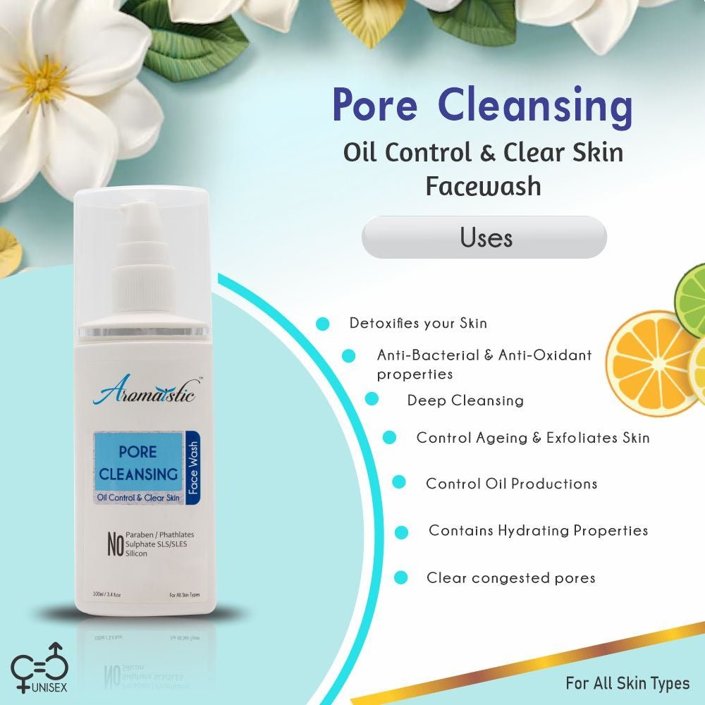 Pore Clensing Facewash Aromaistic Pore Cleansing Face Wash SMD EssentialsAROMAFWPC0100AromaisticFace wash Aromaistic Pore