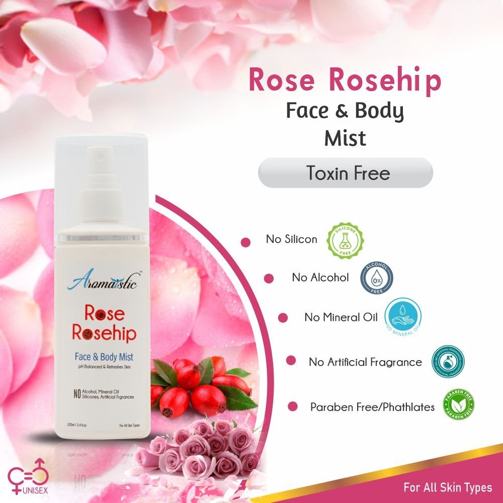 Pore Clensing Facewash Aromaistic Rose & Rosehip Face & Body Mist SMD EssentialsAROMAMIRR0100AromaisticMist, Serum, Toner