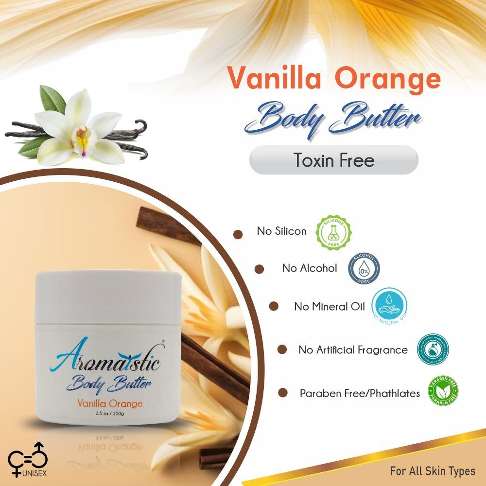 Pore Clensing Facewash Aromaistic Vanilla Orange Body Butter SMD EssentialsAROMABBVO100AromaisticBody butter, body lotion
