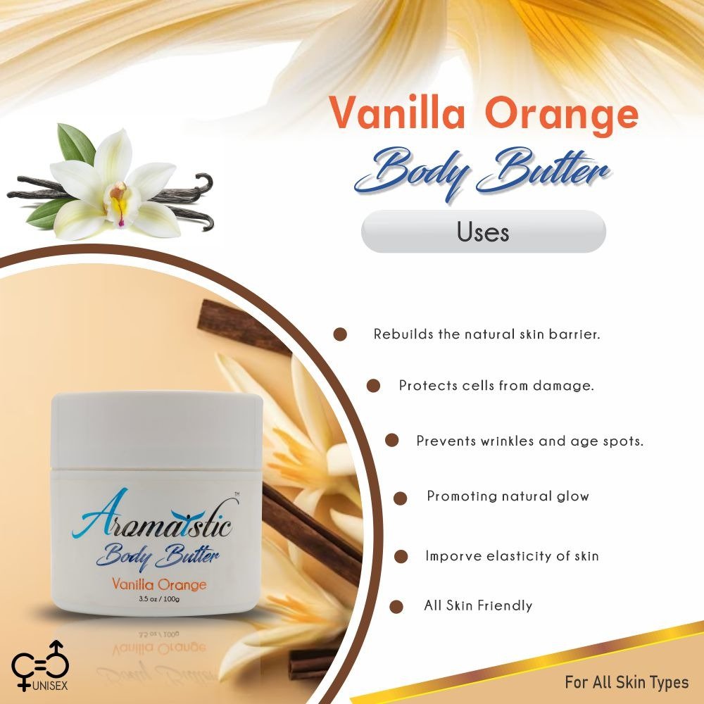 Pore Clensing Facewash Aromaistic Vanilla Orange Body Butter SMD EssentialsAROMABBVO100Aromaistic Body butter, body lotion
