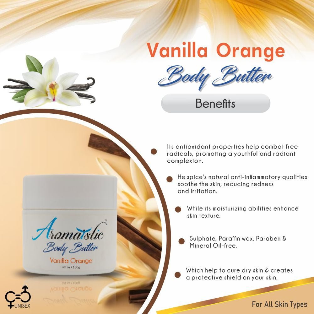 Pore Clensing Facewash Aromaistic Vanilla Orange BodyButter SMD EssentialsAROMABBVO100AromaisticBody butter, body lotion
