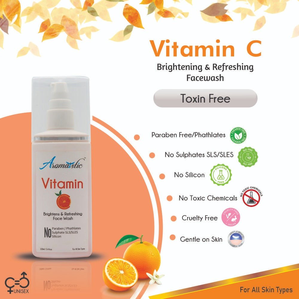 Pore Clensing FacewashAromaistic Vitamin C Face WashSMD EssentialsAROMAFWVC0100AromaisticFace washAromaistic Vitamin C Face Wash