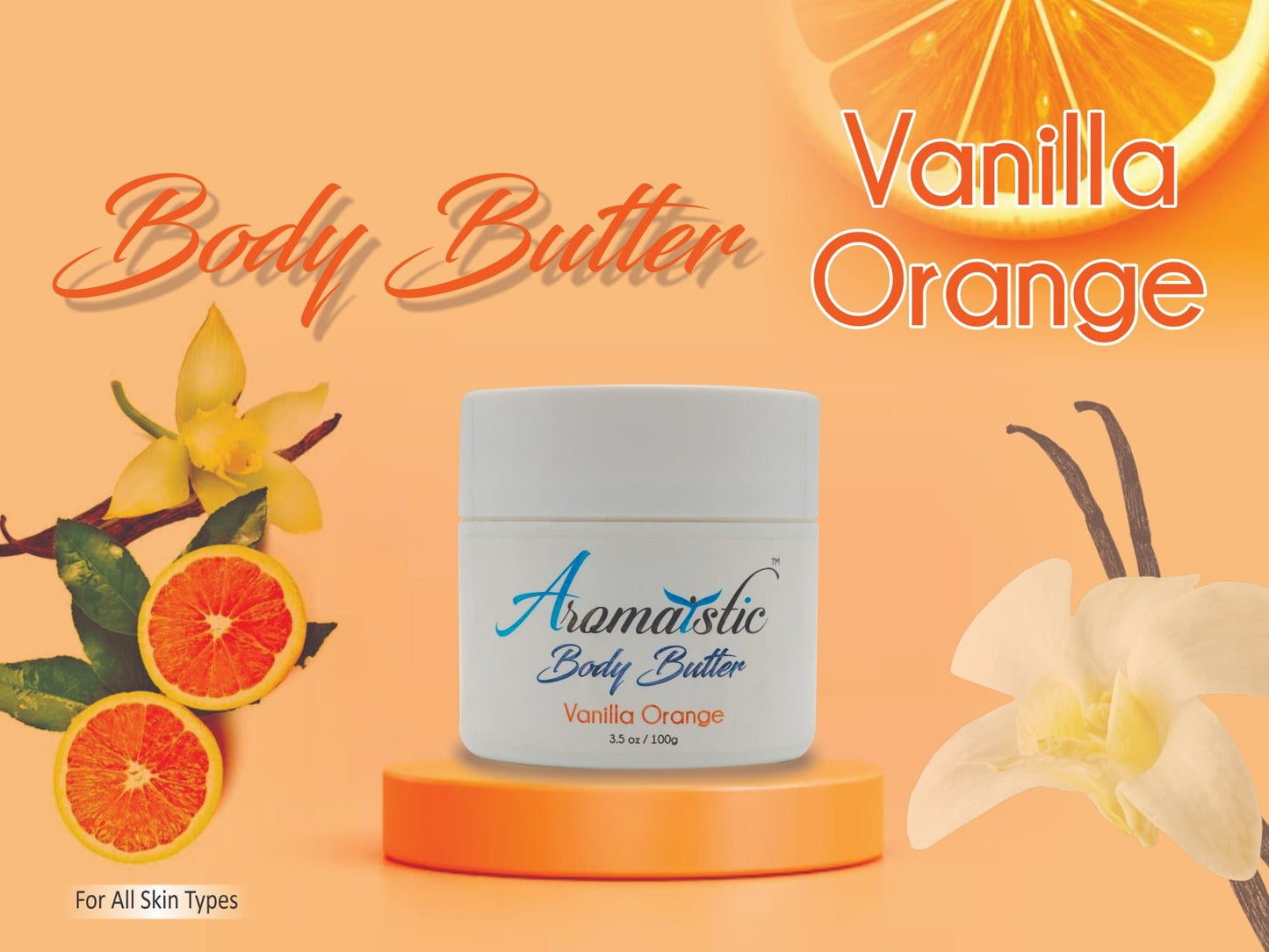 #Aromaistic# #SMD Essentials# #Facewash# #Body Butter# #Face Mist##Body Mist#Pore Clensing FacewashAromaistic Vanilla Orange BodyButterSMD EssentialsAROMABBVO100AromaisticBody butter, body lotionAromaistic Vanilla Orange BodyButter#original_